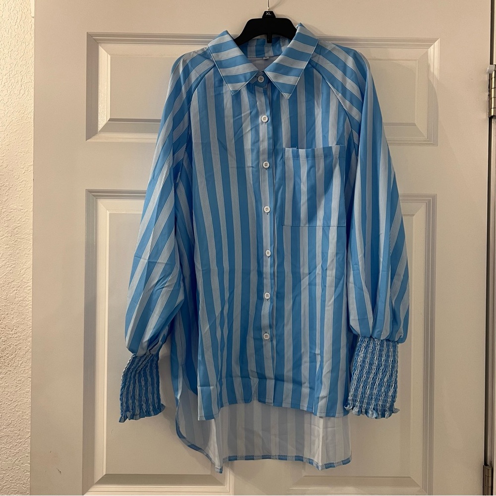 NWOT Striped Button Up
